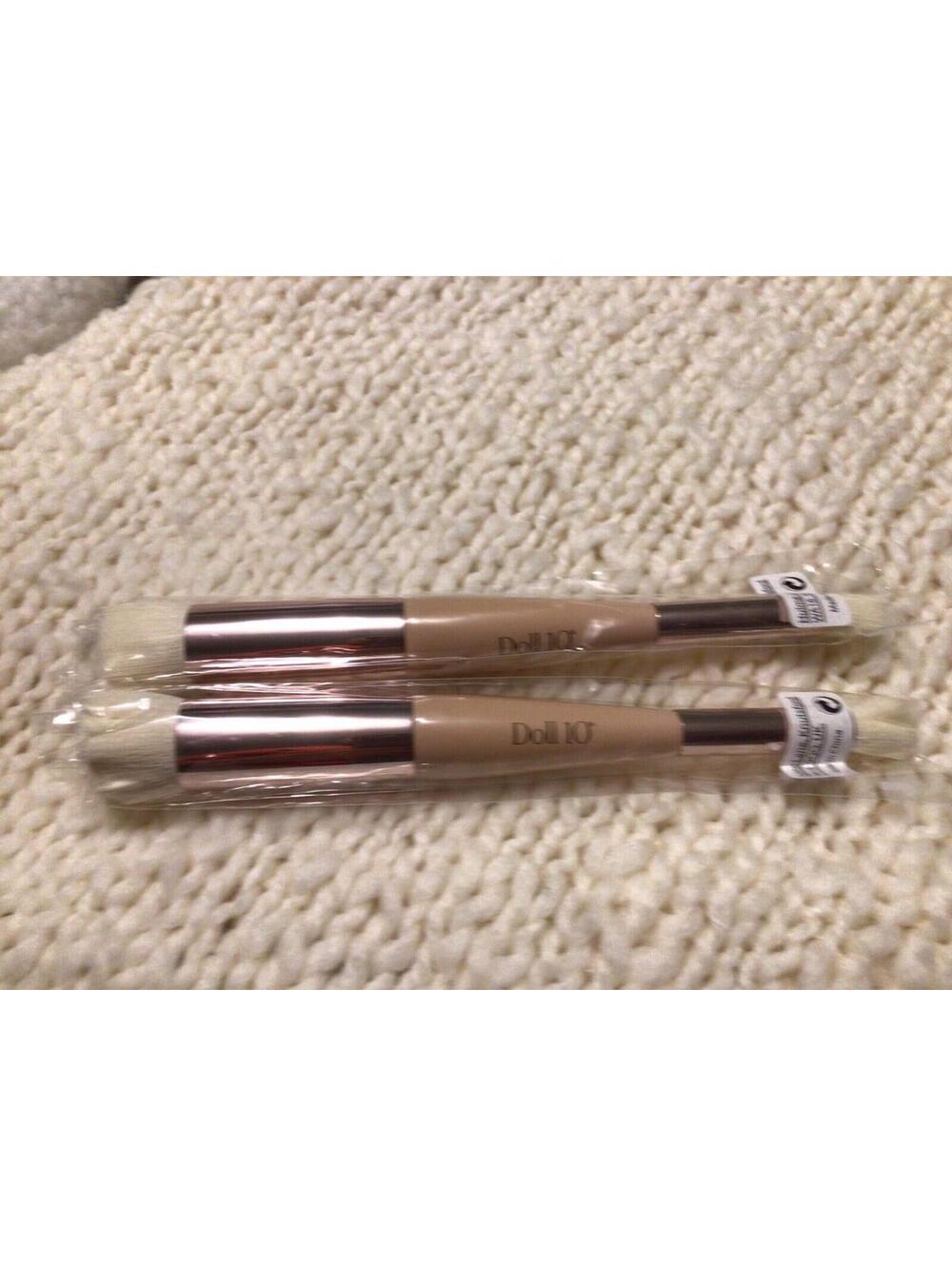 NEW Doll 10 - 2 pc. Brush Set - No. 7 Dual End Foundation/ Concealer